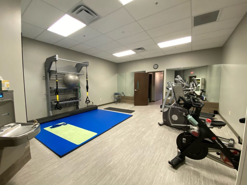 gym space set up